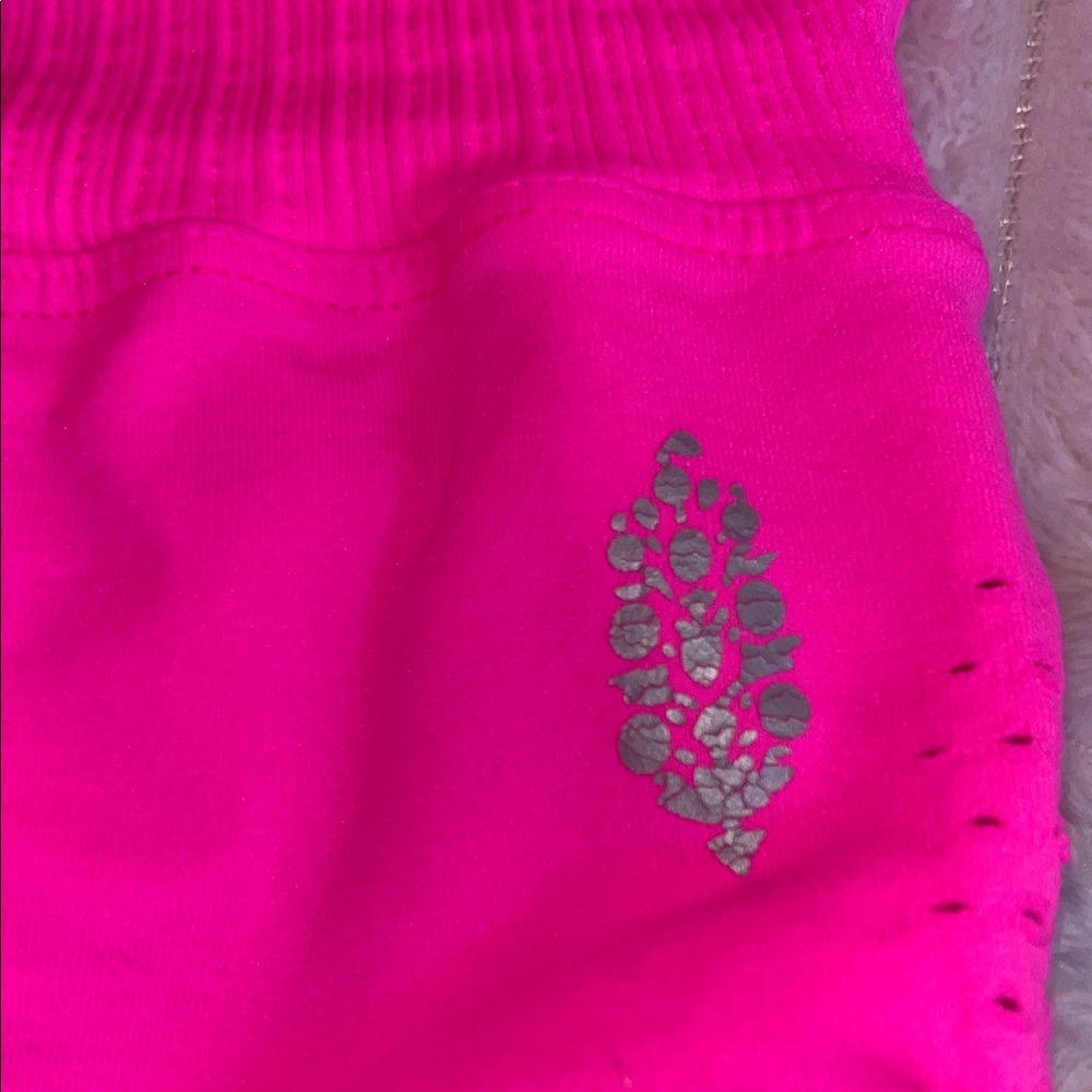Free People Movement Rare Color Good Karma Running Shorts Hot Pink - Picture 3 of 4
